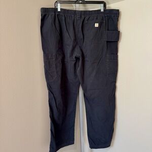Carhartt Ripstop Cargo Men's Scrub Pant 2XL Straight Navy Blue